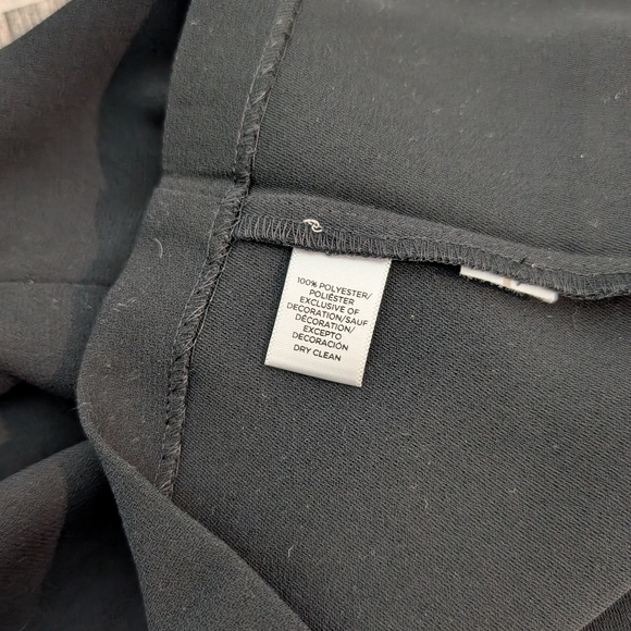 LOFT Gold Yoke Sheath Black Cocktail Dress - Picture 6 of 8